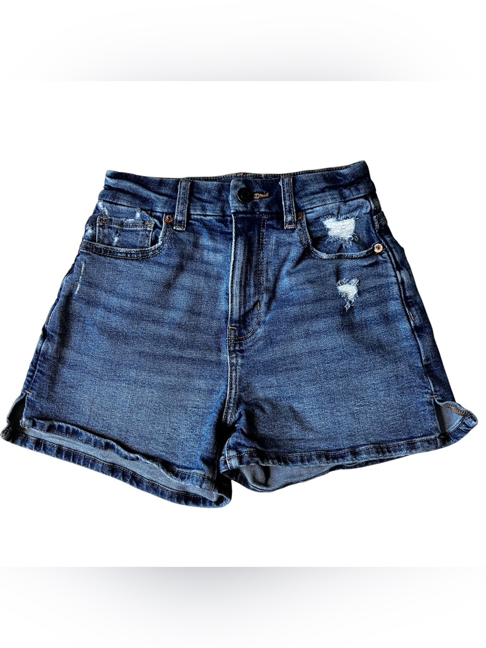American Eagle Curvy Mom Jean Shorts Stretch Size 000